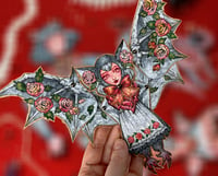 Image 2 of Rose bat. Paper doll