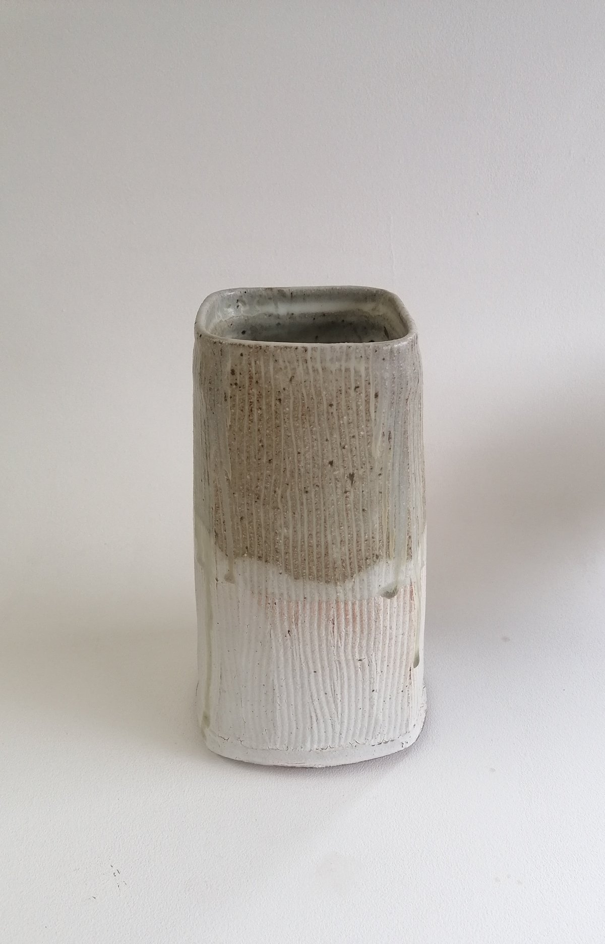 Image of Another squared vase/large utensil pot. Sale item
