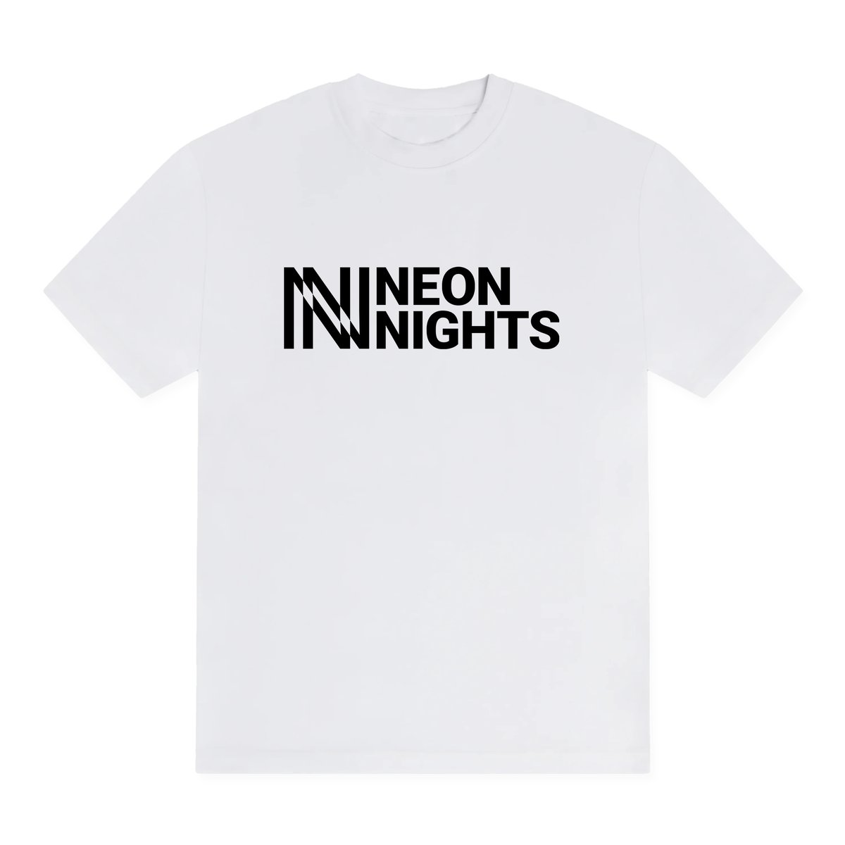 Image of Neon Nights Logo Tee (White)