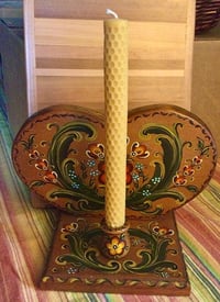 Image 1 of Vintage Folk Heart Candleholder
