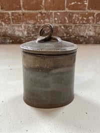 Image 1 of Lidded Jar with Markings