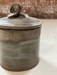 Image 3 of Lidded Jar with Markings