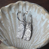 Image 2 of Made to order Spiral stone earrings