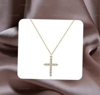 Image 4 of CZ Cross Necklace