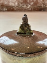 Image 2 of Lidded Jar with Buddha