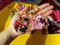 Image 2 of PREORDERS Hazbin Hotel Acrylic Epoxy Keychains