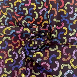 BWB Rainbows Multi/Black 4 5/8 Yard Piece on Sale