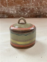 Image 1 of Lidded Jar, Spring Colors