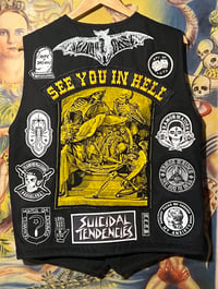 Image 1 of SEE YOU IN HELL -custom vest-