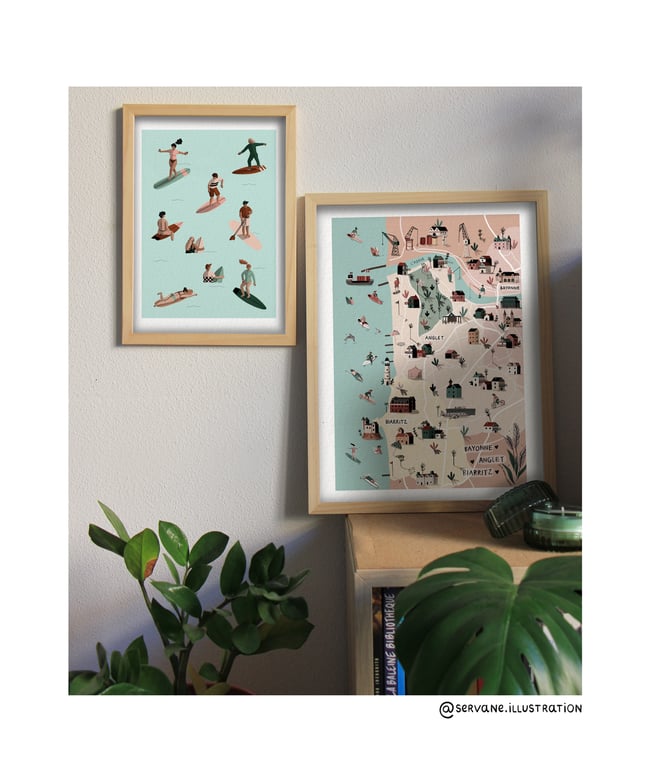 " Carte Bayonne-Anglet-Biarritz " 