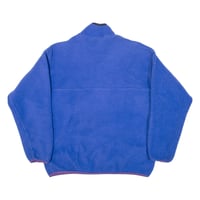 Image 3 of Vintage 90s Patagonia Synchilla Snap T Pullover - Blue & Orange