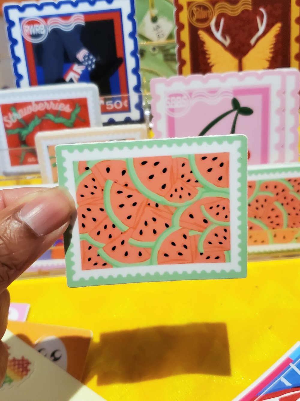 Image of Fruit Stamp Stickers