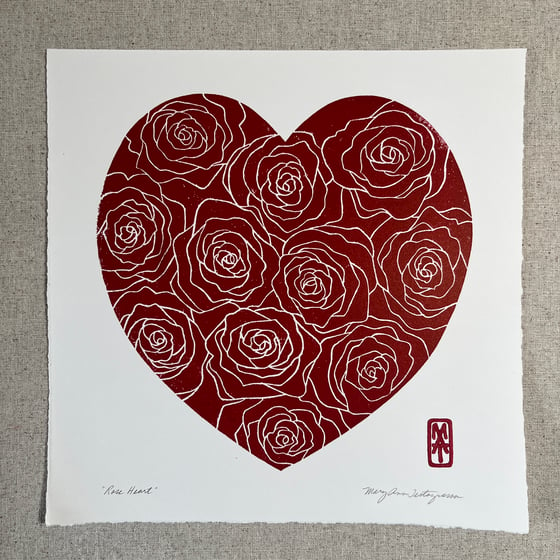 Image of SECONDS SALE - Rose Heart - Deep Red #31
