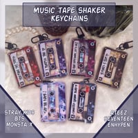 Image 1 of SHAKER KEYCHAINS - KPOP MUSIC-TAPE DESIGN