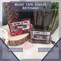 Image 2 of SHAKER KEYCHAINS - KPOP MUSIC-TAPE DESIGN