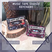 Image 4 of SHAKER KEYCHAINS - KPOP MUSIC-TAPE DESIGN