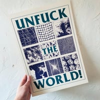 Unfuck the World A3 riso print