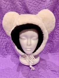 Image 3 of White Bear Ear Hats