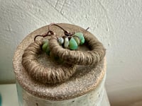 Image 4 of Textile Hoops earrings/ n117