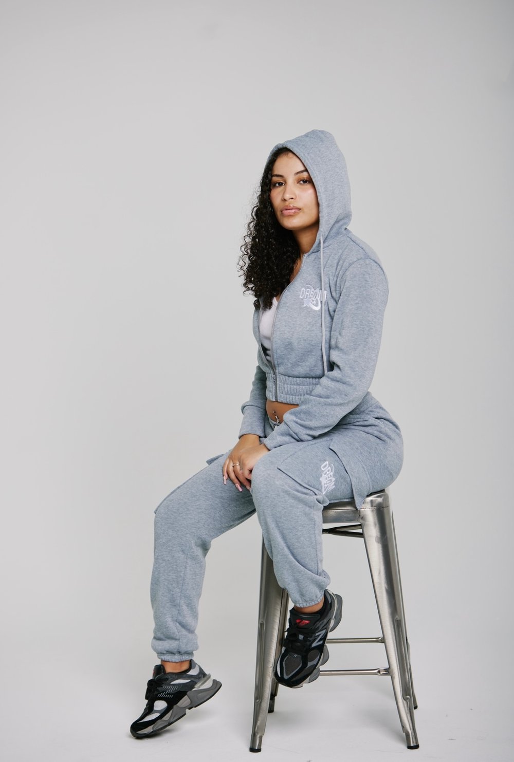 Image of Cropped Hoodie & Cargo Pants 