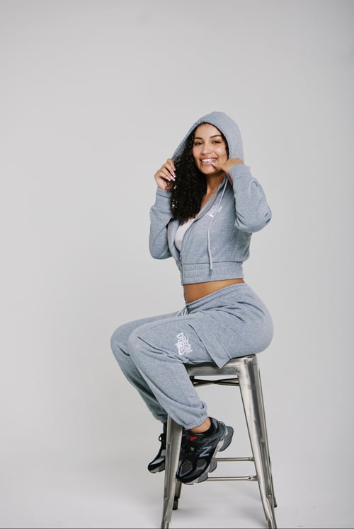 Image of Cropped Hoodie & Cargo Pants 