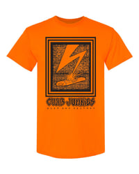 Image 1 of SLAP AND DESTROY T-SHIRT hazard orange