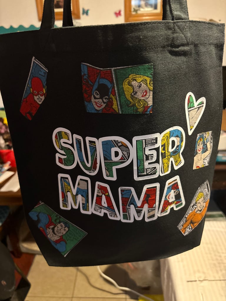 Super mama tote bag 