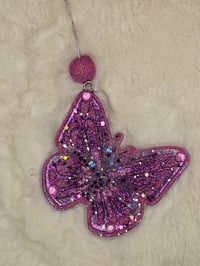 Image 2 of Purple butterfly car freshie - fabulous Lavender 