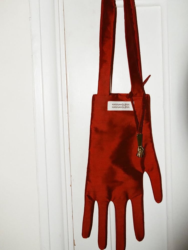 Image of Hannah Glenn Handbag with Hand Charm - Red