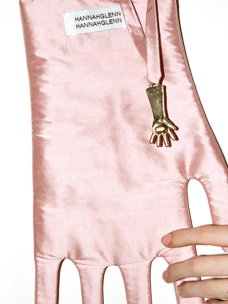 Image of Hannah Glenn Handbag with Hand Charm - Pink