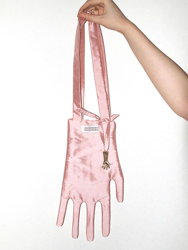 Image of Hannah Glenn Handbag with Hand Charm - Pink