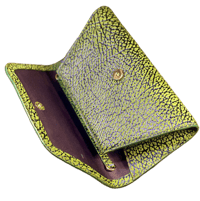 Image 3 of Green Elephant Suede Clutch
