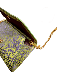 Image 4 of Green Elephant Suede Clutch
