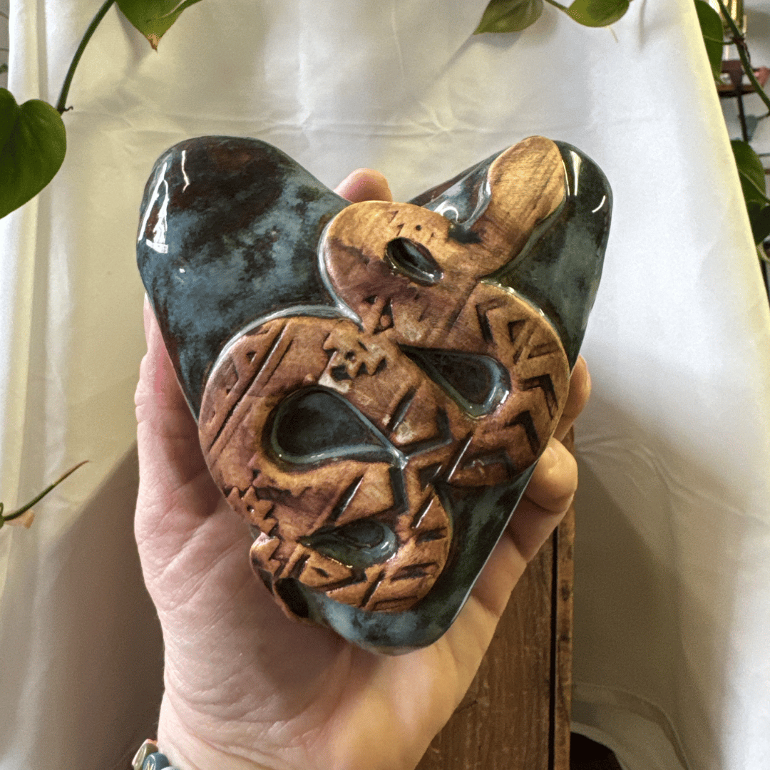Heart Rattle Snake | Narrow Dog Pottery