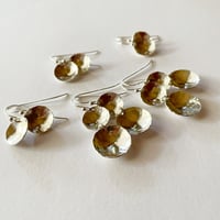 Image 5 of Petite Concave Earrings - Stirling Silver