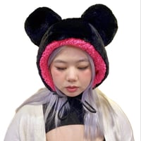 Image 1 of Black Bear Ear Hat