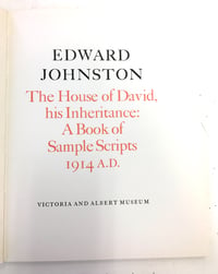 Image 2 of Edward Johnston: A Book of Sample Scripts