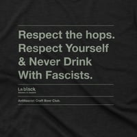 Respect the Hops color Negra