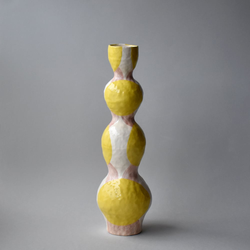 Image of Yellow Dot Pod Vase