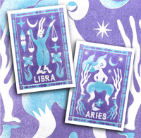 Image 2 of Zodiac Prints (Cancer, Capricorn, Aries and Libra)