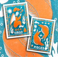 Image 1 of Zodiac Prints (Virgo, Pisces, Gemini and Sagittarius)