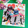 Deltarune "LOVE SHOT!" Square Print