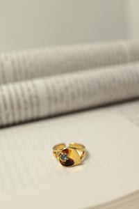 Image 1 of Vintage Lily Gemstone Ring 
