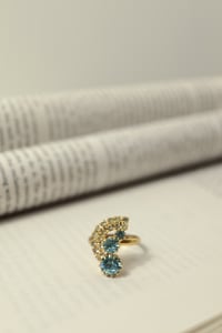 Image 1 of Vintage Sky Blue Gemstone Ring 