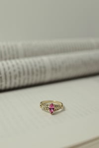 Image 2 of Vintage Mini Pink Diamond Ring 