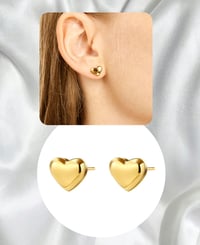 Image 2 of Sweetheart Stud Earrings