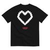 "PIXEL COEUR" TEE-SHIRT NOIR/BLANC