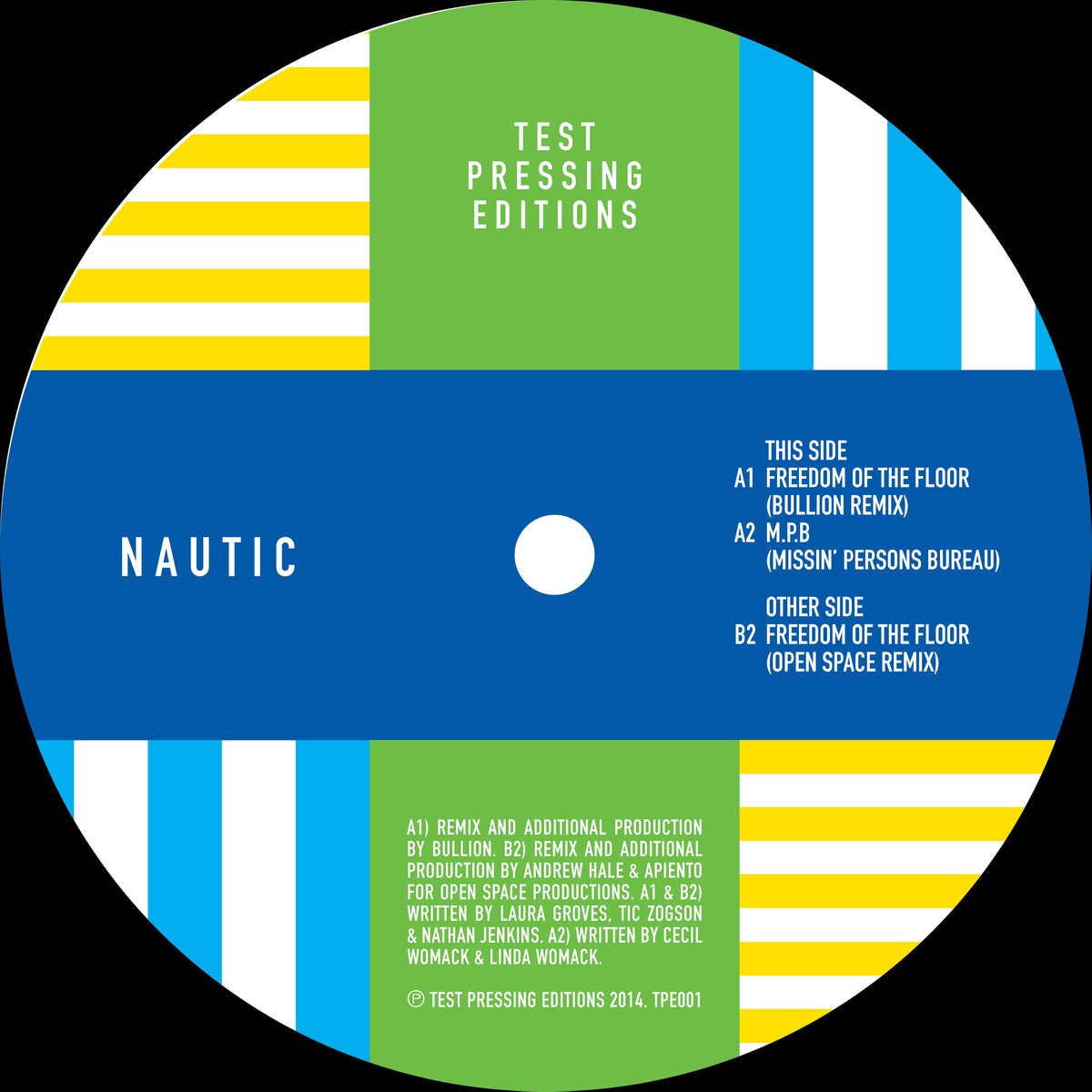 Image of Nautic 'Freedom Of The Floor (Open Space Remix)' TPE001