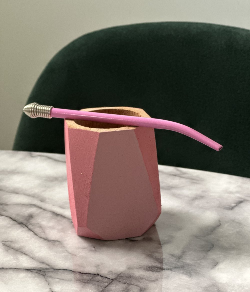 Image of Mate argentino pintado (pink)