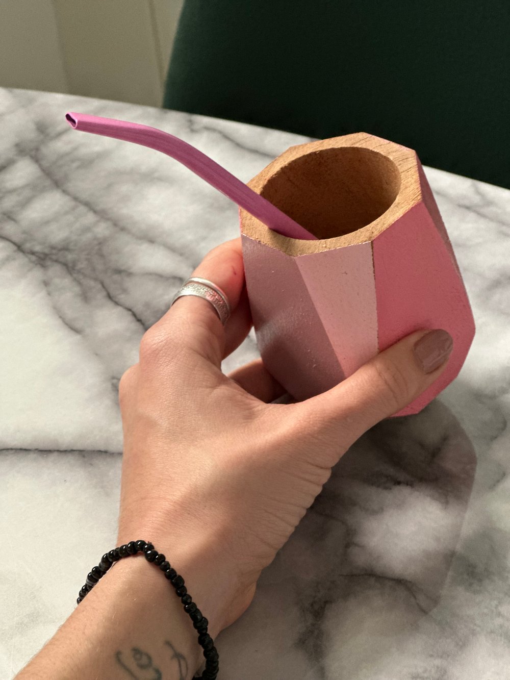 Image of Mate argentino pintado (pink)